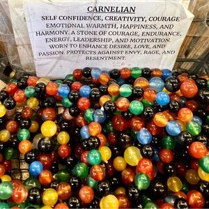 Carnelian Stones Multicolor Bracelet